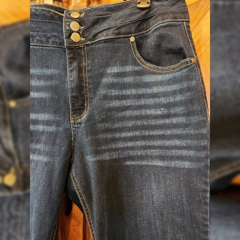 1946 Denim Capris Sz 14 - Picture 2 of 8